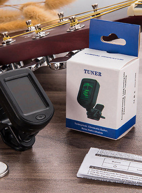 尤克里里 小提琴 民谣吉他 bass吉他 配件多功能电子校音器