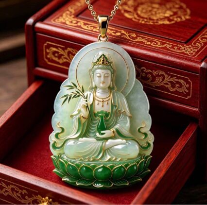 观音纳祥立体浮雕观音菩萨吉祥纳福精致中式汽车车挂挂件