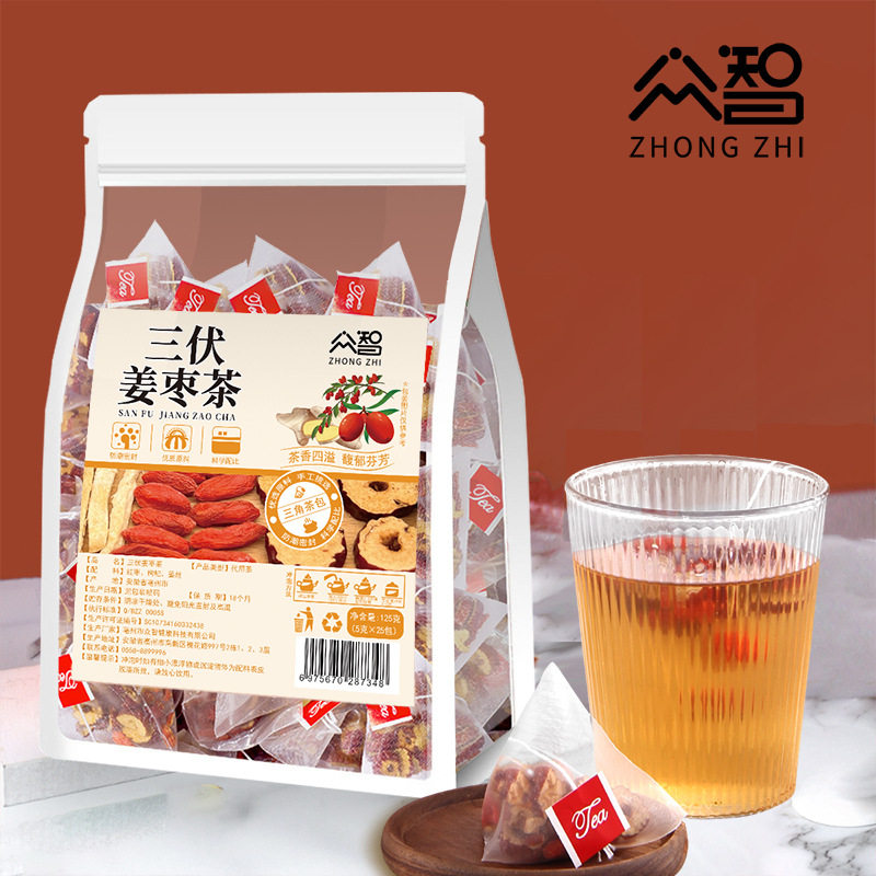 众智三伏姜枣茶红糖姜茶三角包茶