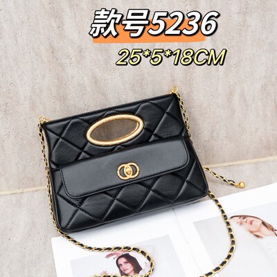 品牌女士小香风菱格链条新款经典手提包时尚百搭肩斜挎气质女包