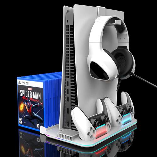 Cooling Stand for PS5 Slim Dual Controller Charging Station