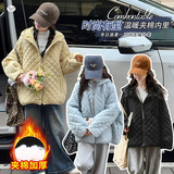 女童轻薄棉服2025年秋冬新款中大儿童纯色连帽面包服短款棉衣外套，童装棉衣，祺儿童装