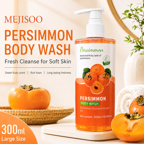 亚马逊跨境Persimmon Body Wash滋润保湿柿子沐浴露300ml厂家
