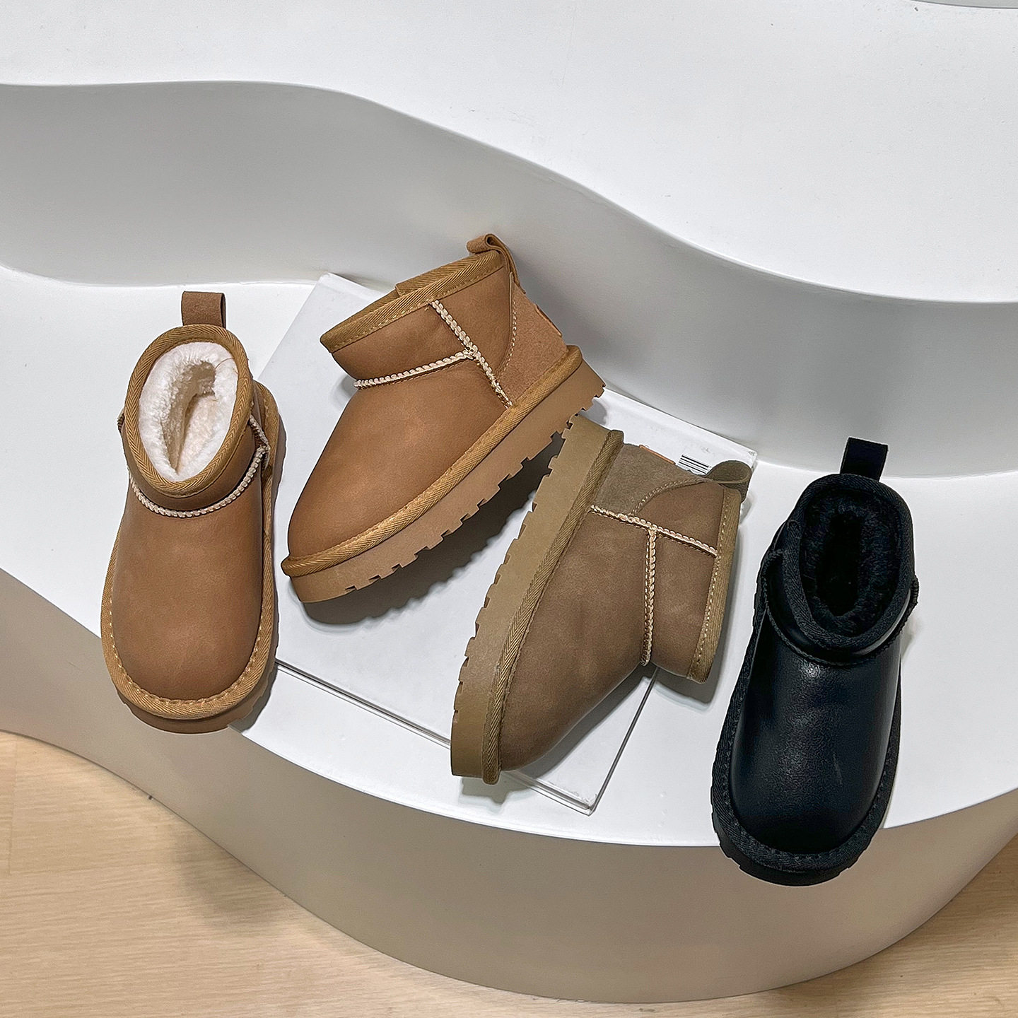 2025新款儿童防滑雪地靴男童女童冬季加绒短靴保暖防滑宝宝棉鞋,童鞋/婴儿鞋/亲子鞋,雪地靴,淘宝优惠券,粉丝福利购,淘宝优惠卷