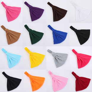 欧美时尚运动头带女健身吸汗束发带宽边防滑发带跑步发箍弹力头箍