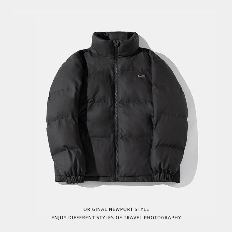 秋冬新款立领宽松潮流外套简约百搭面包服L5110-P95控148,女装短外套,电商A362