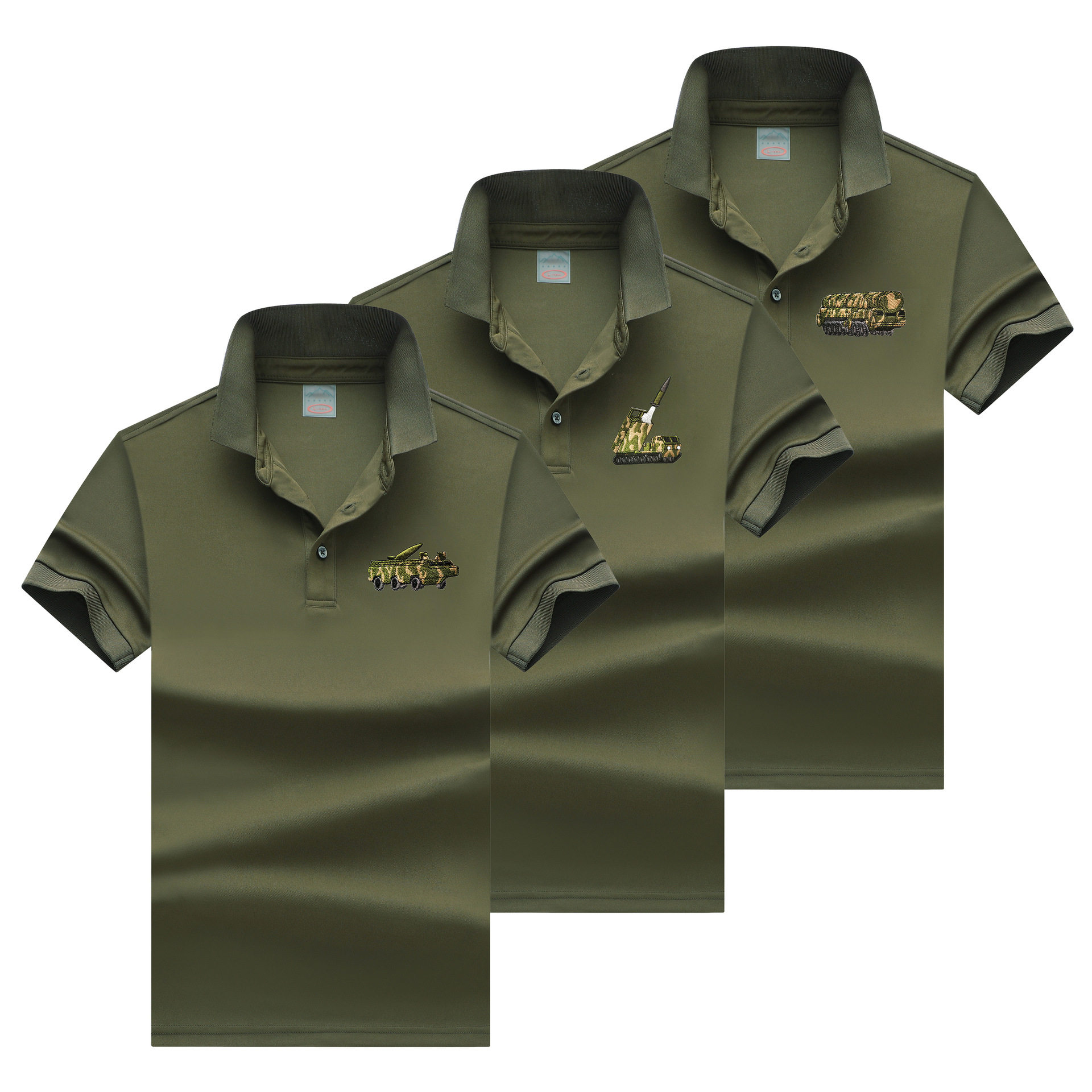 军迷短袖polo衫迷彩军旅风上衣男装夏装体恤 特种兵t恤男速干翻领