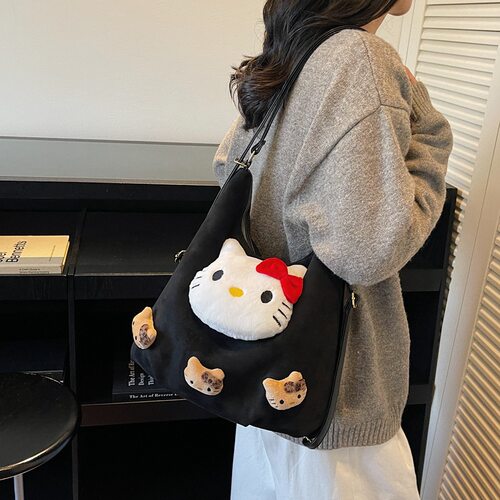 大容量可爱Kitty猫托特包女