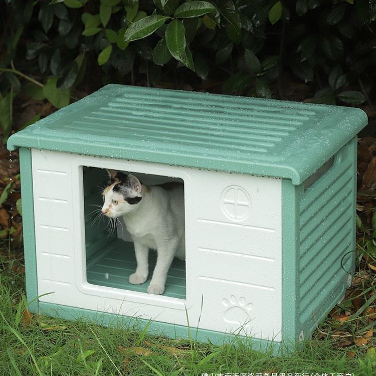 KO6M流浪猫户外窝猫窝四季通用冬季保暖猫屋别墅室外防雨狗窝猫窝