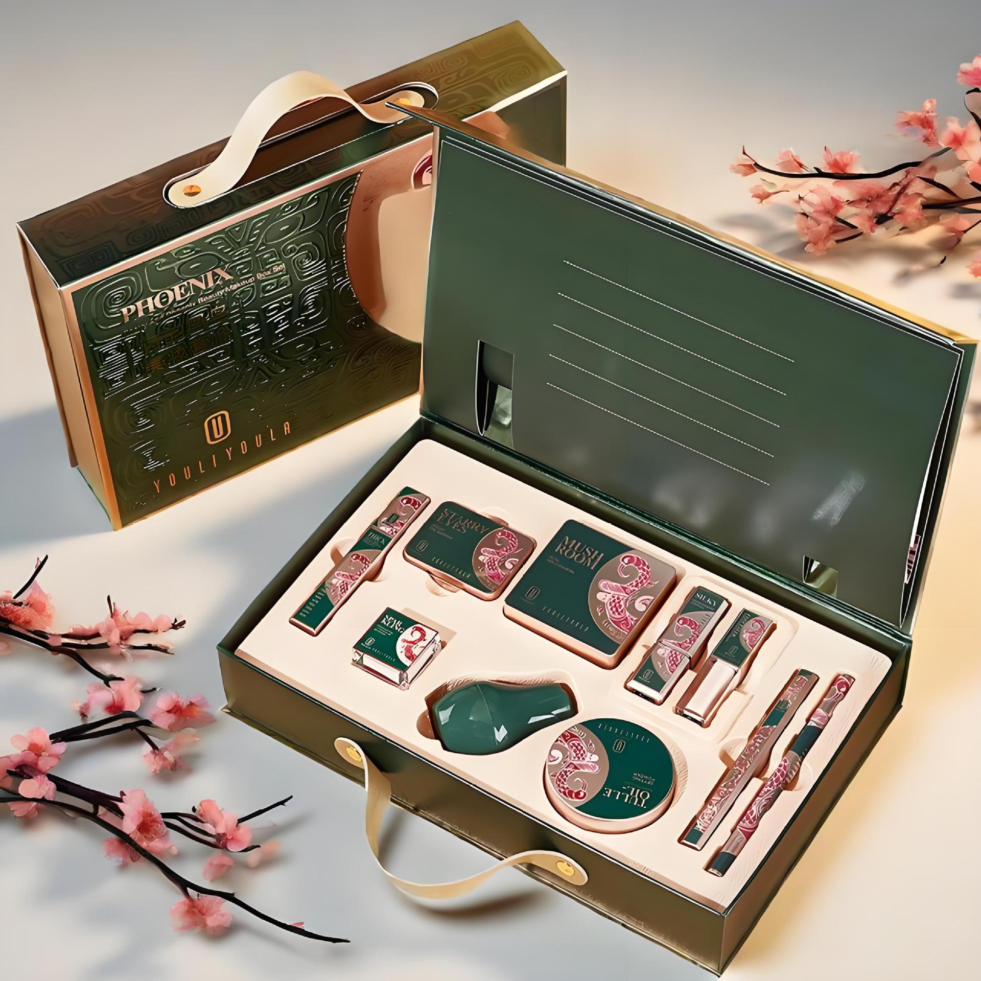 诗韵凤鸟彩妆套装伴手礼纪念日礼盒国风美妆套盒化妆品生日礼物