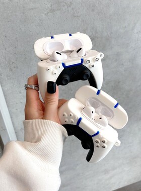 适用于苹果airpods耳机套123pro游戏手柄PS5卡通可爱情侣套