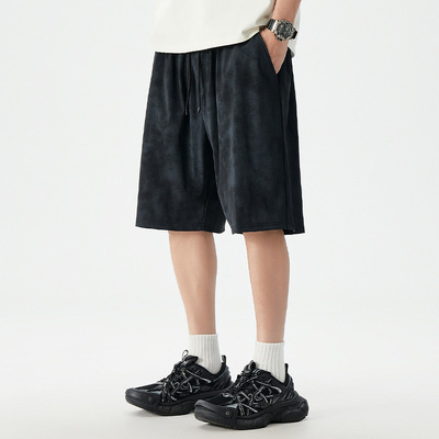 特大码夏季薄款冰丝五分宽松短裤