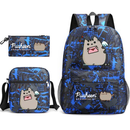 新Pusheen胖吉猫三件套书包