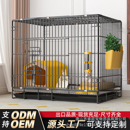 兔子笼子家用折叠室内养兔易清粪户外携带便捷垂耳兔加密兔笼猫笼