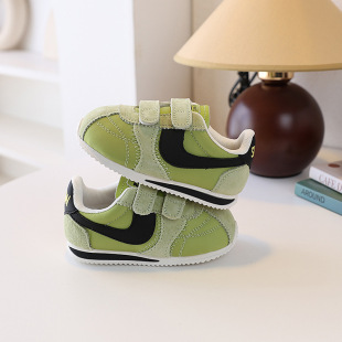 2026新款女童春款阿甘鞋爆款运动幼童绿色儿童休闲鞋子巨好看童鞋