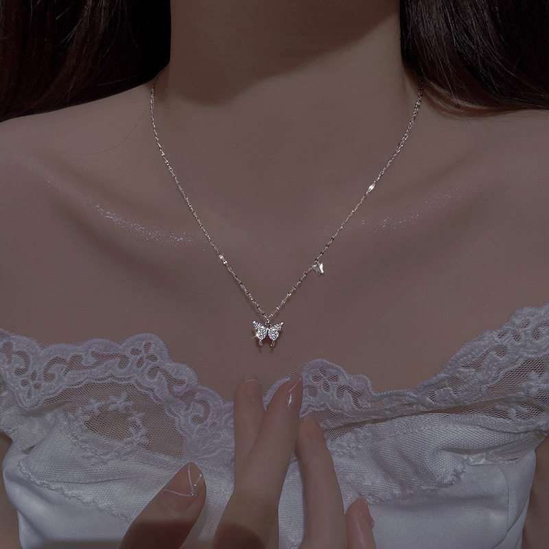 轻奢项链One925纯银十字链女银