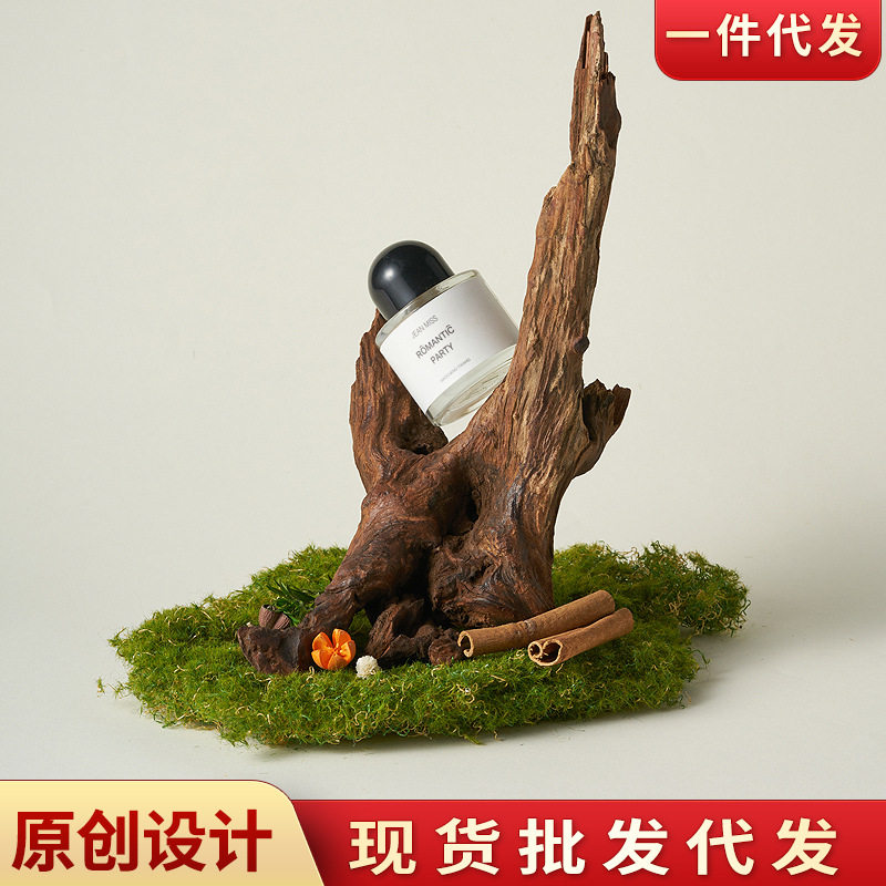 天然沉木造景摆件 枯木拍照道具树枝木头装饰静物摄影陈列干花