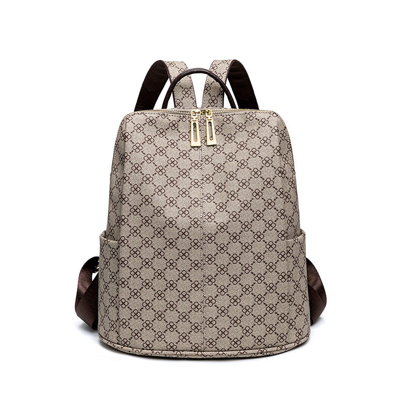 2026春季新款印花女士单双肩包韩版易搭时尚防盗背包大容量妈咪包