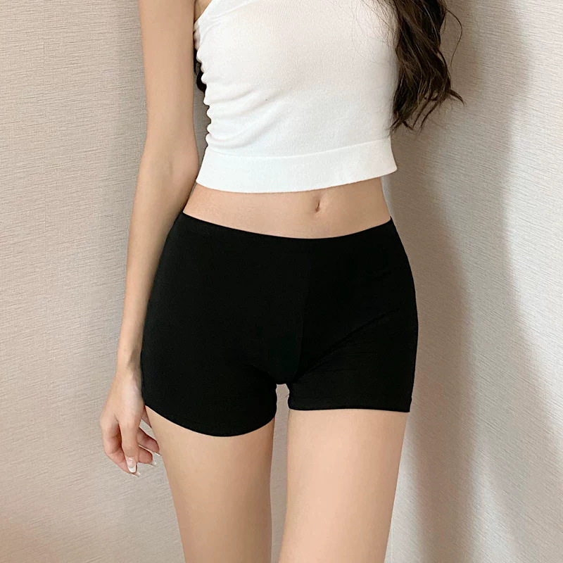 黑色不卷边安全裤防走光女士打底女安全裤