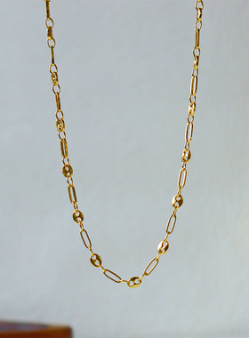 超美！欧美轻奢时尚复古猪鼻子项链女百感简约个性小众气质锁骨链