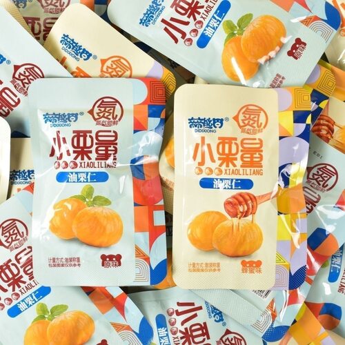 帝帝熊板栗仁去壳即食熟制油栗小包装坚果甘栗仁休闲追剧零食