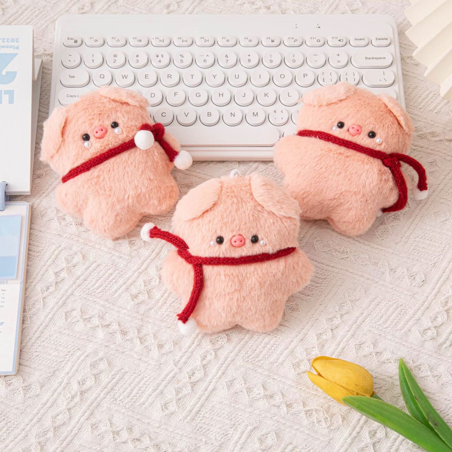 小红书同款手作全身小猪猪头包包挂件毛绒钥匙扣创意玩偶公仔礼物