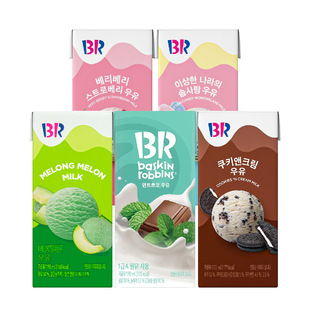 韩国进口baskin BR薄荷巧克力味牛奶饮料下午茶网红饮品 robbins