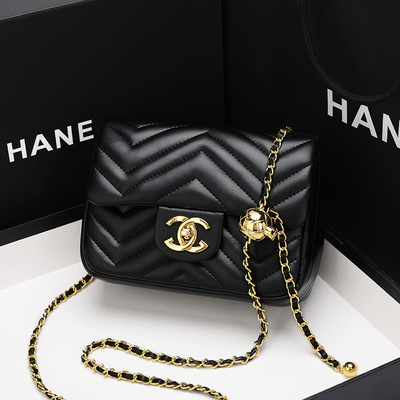 品牌菱格包新款斜挎包时尚链条包真皮品质女包通勤百搭肩小包