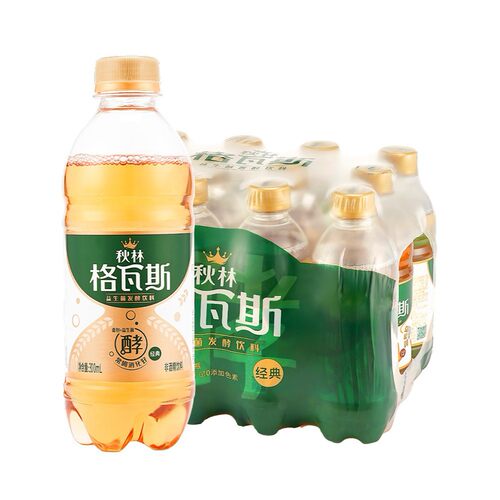 秋林格瓦斯300毫升随享款面包发酵饮料300ml*12