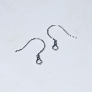 S925银耳钩配件纯银手工DIY耳勾耳饰品配饰复古做旧工艺耳环