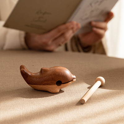 木鱼敲静心解压神器实木桌面摆件乔迁新居礼品生日新年礼物送朋友