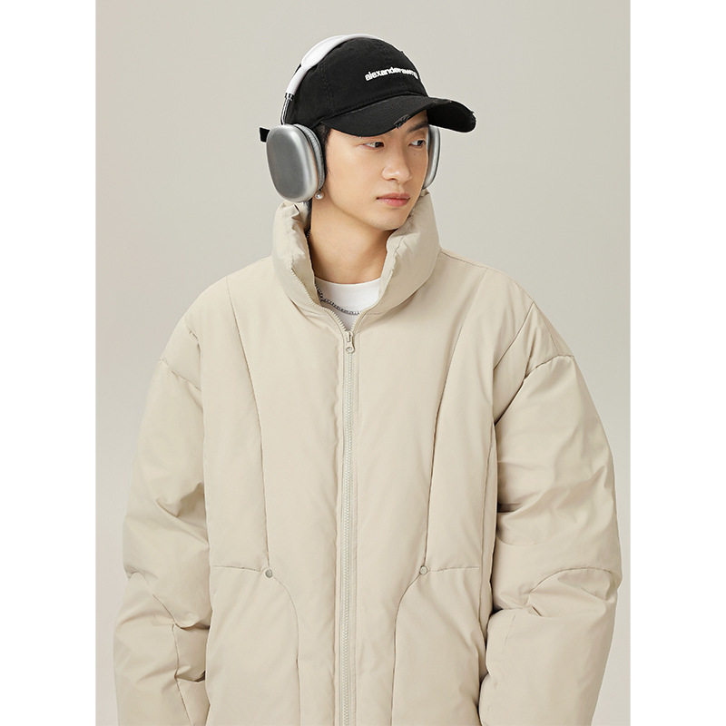 分割立领棉服冬季款防泼水潮牌加厚保暖面包服L5131-P100控168,男装棉衣,电商A362