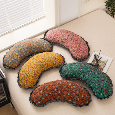 全棉成人月牙荞麦壳枕头纯棉枕套