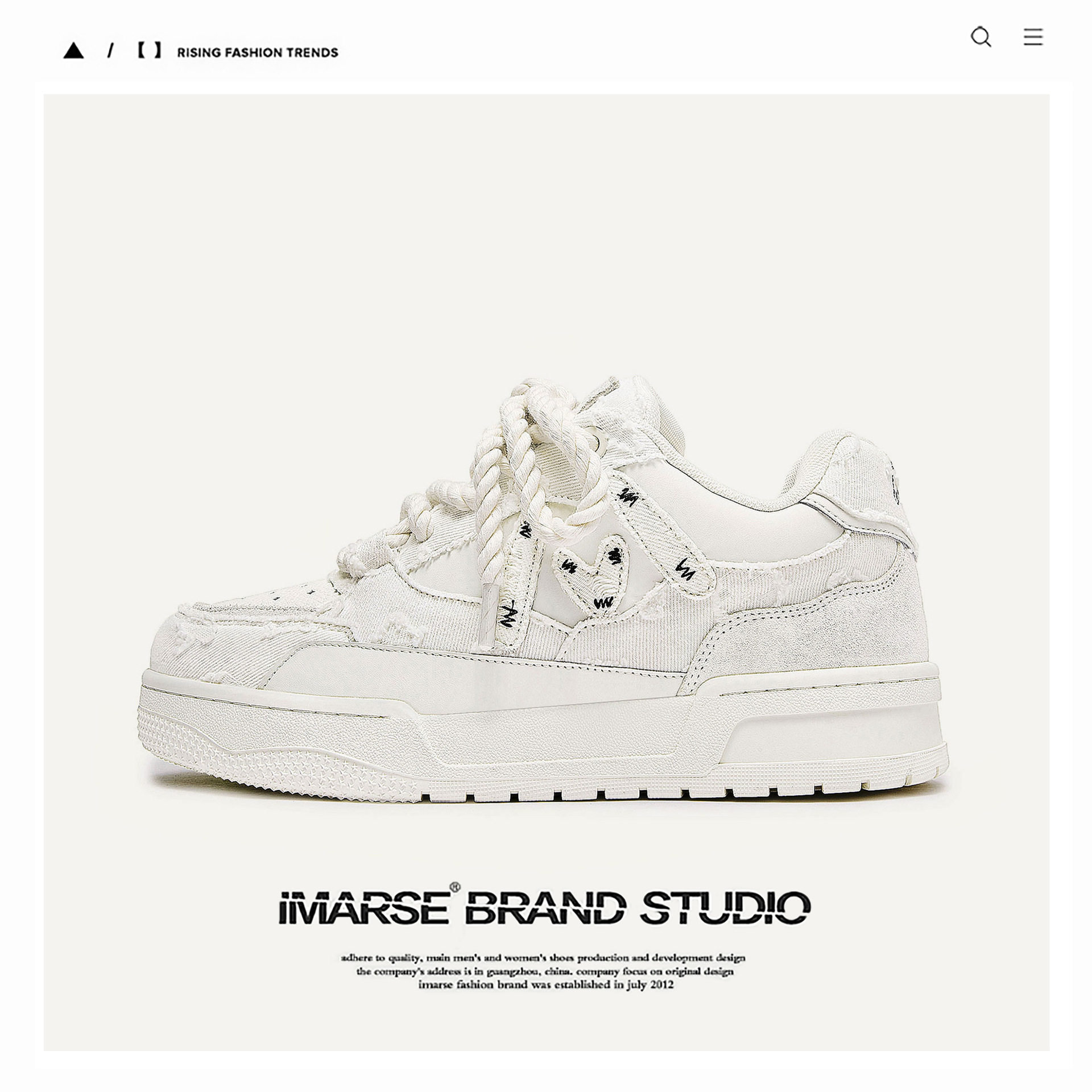 MQMS2025冬季破坏美学风街头小白鞋子厚底增高鞋板鞋男女面包鞋