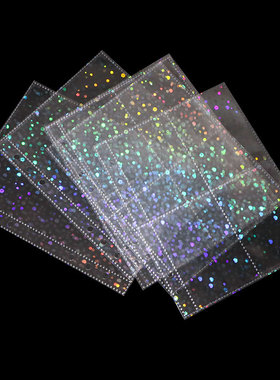 Photocard sleeve laser flash a5镭四宫一格爱豆活页内页3寸5寸