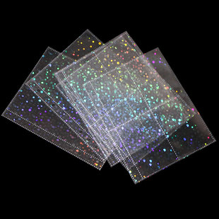 Photocard sleeve laser flash a5镭四宫一格爱豆活页内页3寸5寸