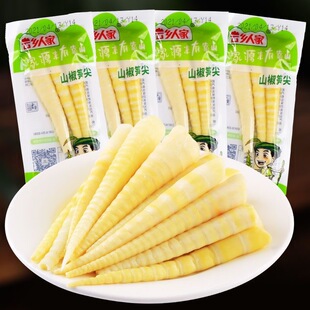 云乡人家泡椒笋尖24g*10袋山椒脆笋嫩笋竹笋开袋即食解馋零食休闲