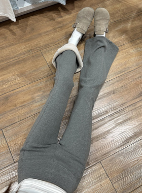 lulu微喇裤女秋冬加绒低腰垂感外穿打底裤小个子运动瑜伽喇叭卫裤