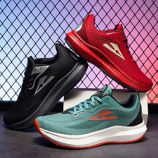 4E宽楦宽头跑鞋24新款震回弹透气超轻超软加宽防滑夏季跑步鞋