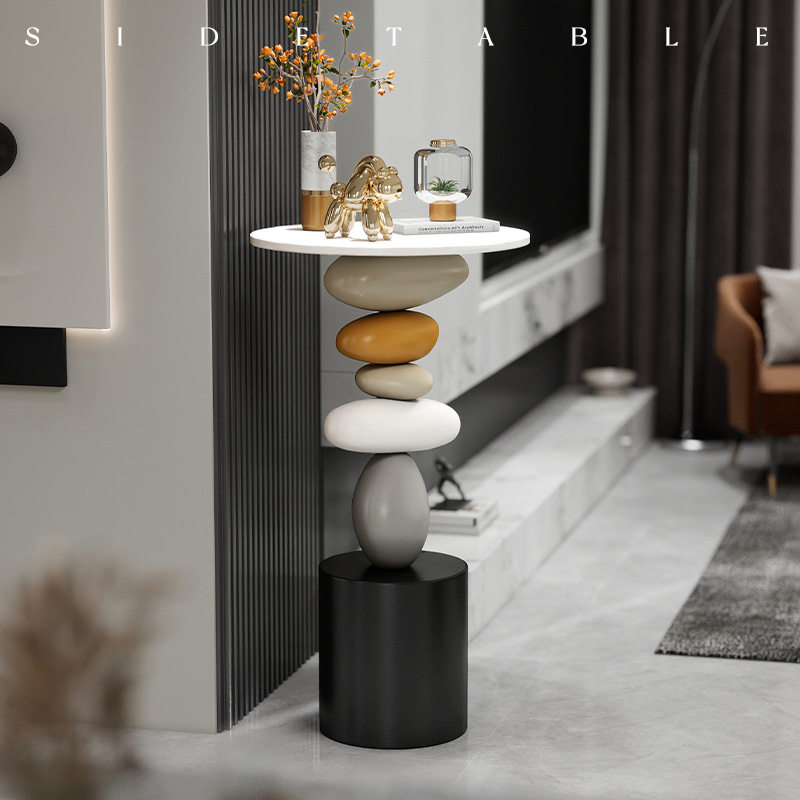 石来运转档艺术客厅大型轻奢落地摆件创意电视柜旁边家居装饰品