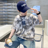 童短袖T恤夏装2025新款儿童夏季半袖童中大童夏款纯棉上衣潮t，商品下架区，祺妙童装