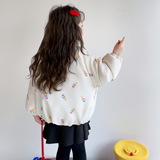 女童卡通加厚棉服冬季2025新款女洋气保暖冬装儿童超好看棉衣P77，童装棉衣，祺妙童装