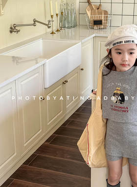 17th second女童背心无袖T恤+裙裤短裤两件套韩版夏装时尚套装