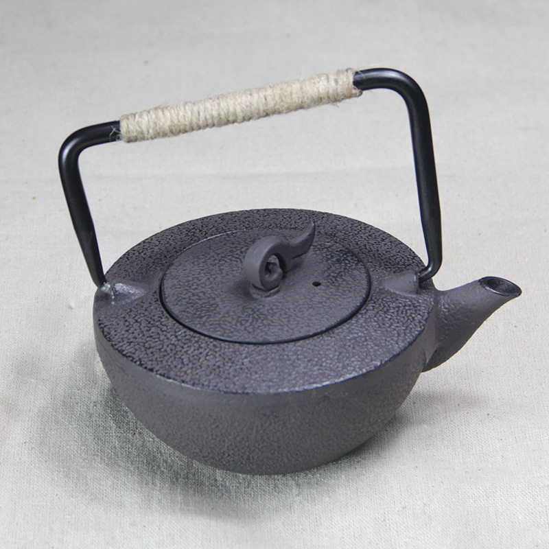 450ml特色奇形小铁壶 铸铁壶铁壶烧水泡茶复古家用壶居家摆件饰品