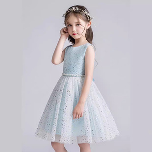 女童礼服儿童小提琴钢琴演出服女孩口才演讲蓬蓬纱平时可穿公主裙