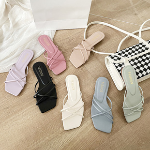 women flat slippers beach sandals plus size 43大码拖鞋沙滩鞋
