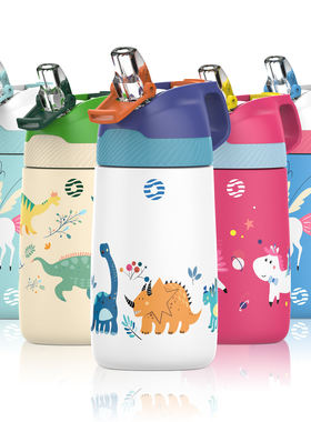 350ml飞剑卡通儿童保温杯吸管杯学生水杯316不锈钢保温户外便携杯