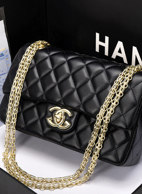 品牌女包2026新款时尚百搭级感菱格链条包真皮肩斜挎包潮女包