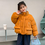 女童棉衣儿童夹棉外套2025新款冬季女孩加厚棉服洋气大童棉袄冬装，童装棉衣，祺妙童装