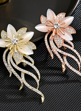 luxury pearl crystal brooches for women Christmas party 2026